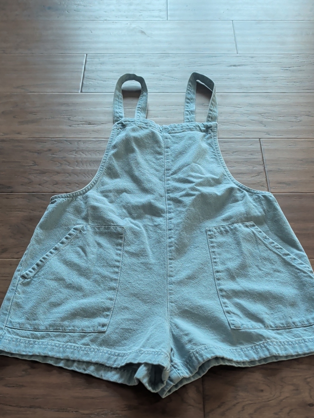 Billabong Light Blue Short Overalls Romper